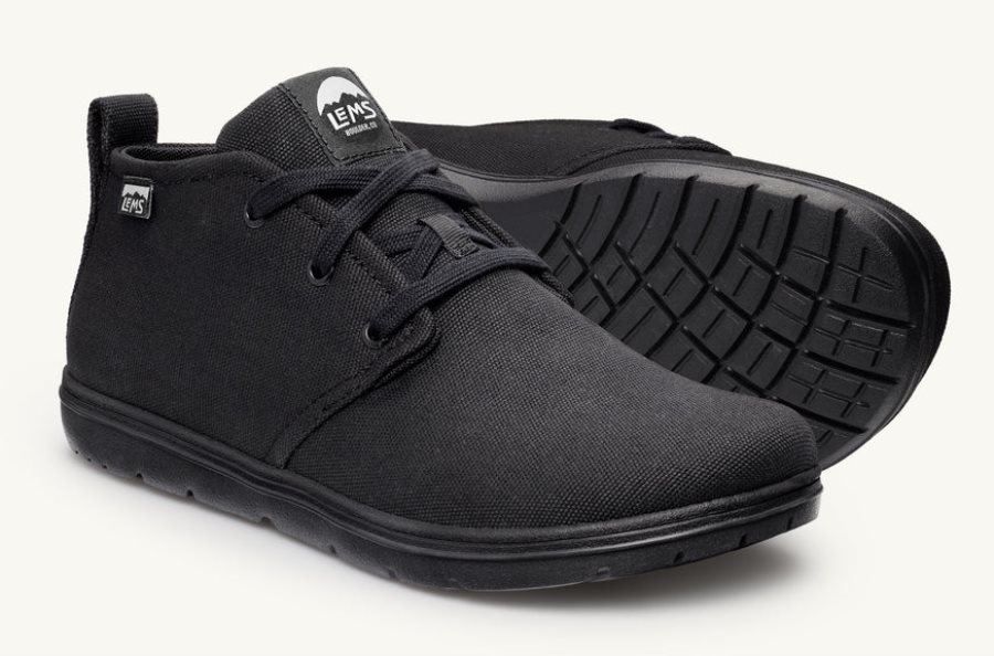 Lems Canvas Men\'s Chukka Blackout | LE7251480