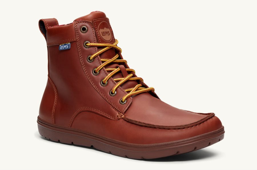 Lems Leather Men's Boulder Boot Russet | YD4850329