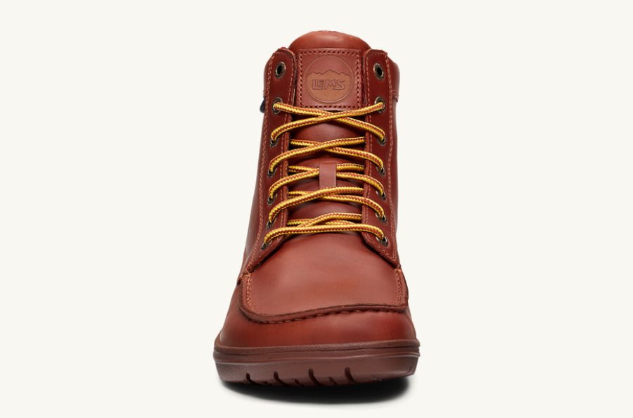 Lems Leather Men's Boulder Boot Russet | YD4850329