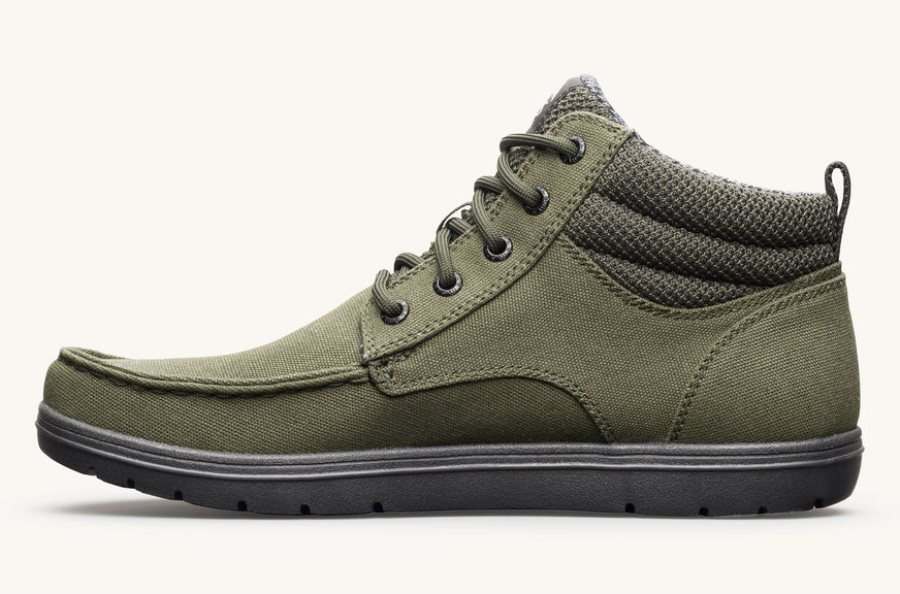 Lems Mid Vegan Men's Boulder Boot Military-Green | AD3092685